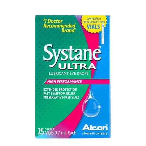 Systane Ultra Lubricant Eye Drops Preservative Free Formula Provides ...