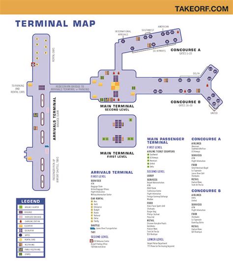 Norfolk International Airport Map