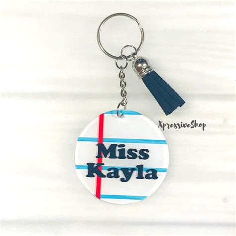 Personalized Teacher Keychain Personalized Teacher Gift - Etsy