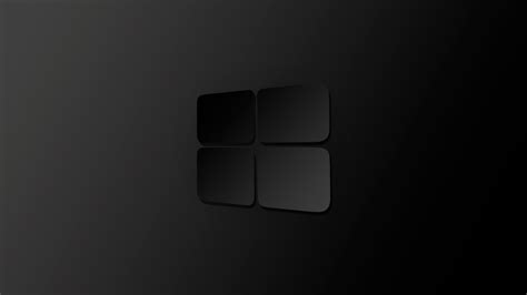 windows 10, windows, computer, hd, 4k, logo, dark, black, minimalism ...