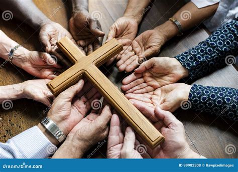 Group of Christianity People Praying Hope Together Stock Photo - Image ...