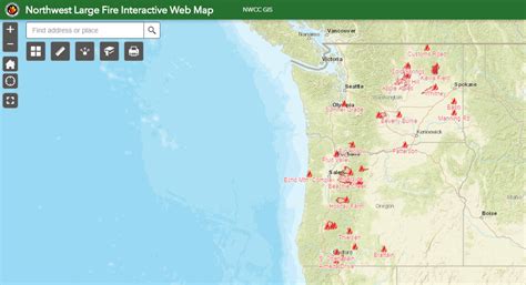 Fire Map Of Northwest - Gretal Gilbertine