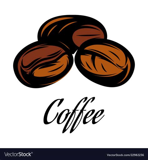 Color of a coffee bean Royalty Free Vector Image