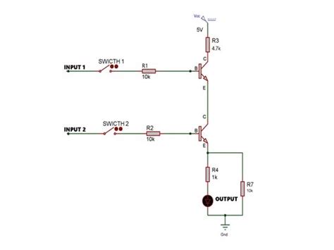 Not Gate Using Transistor