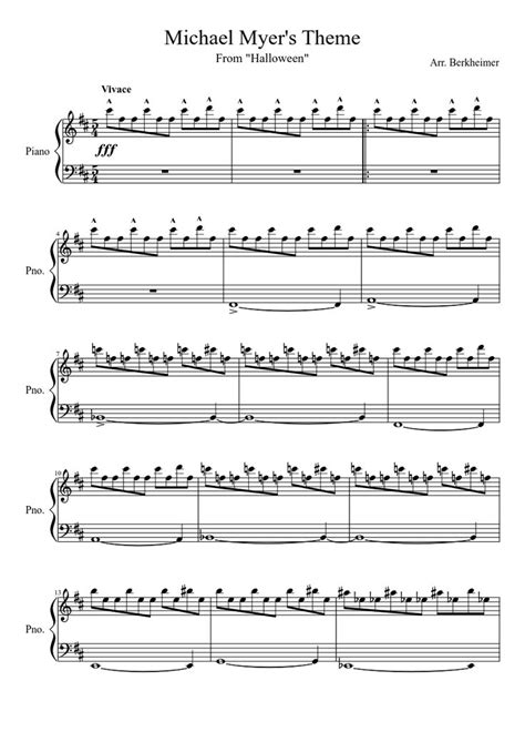 michael moyer's theme sheet music