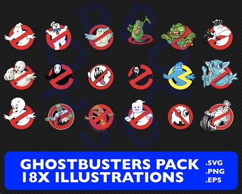 Ghostbusters Parody 18x Logo Pack 80s Collection Svg Png PDF - Etsy Canada