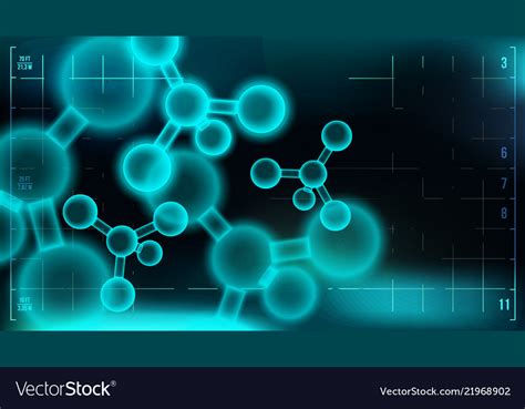 Molecule background science chemical Royalty Free Vector