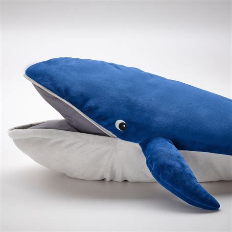 BLÅVINGAD soft toy, blue whale, 39" - IKEA