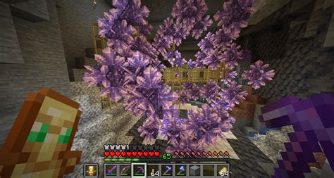 happy my lil amethyst farm is working! : r/Minecraft