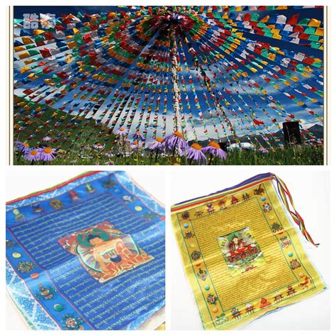 Tibetan Buddhist Prayer Flags, Contain 10 Flags ,Tibet Style Decorative ...