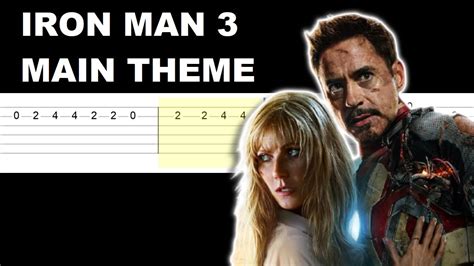 Iron Man 3 - Main Theme (Easy Guitar Tabs Tutorial) - YouTube