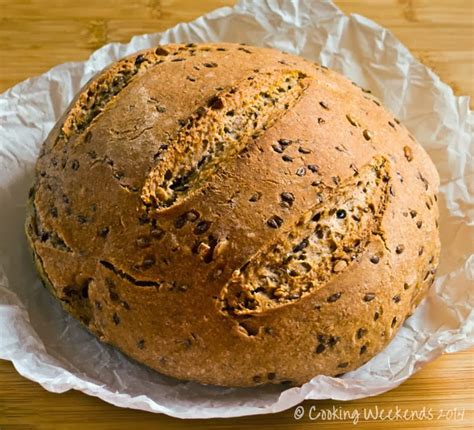 Cooking Weekends: Seeded No-Knead Barley Bread