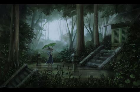 Anime Rain Scenery Wallpapers - Top Free Anime Rain Scenery Backgrounds ...