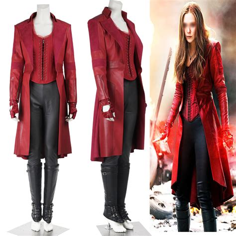 Marvel Wanda Maximoff Captain America Civil War Costume Adult Halloween ...