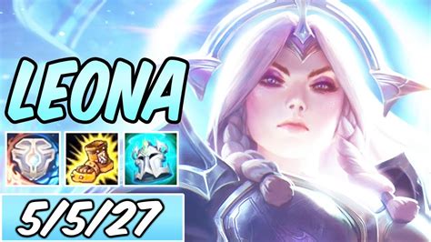 HOW TO PLAY LEONA SUPPORT 45% CDR | Best Build & Runes | Diamond ...