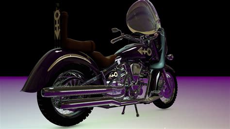 Prince Purple Rain Bike 3D Model OBJ 3DS C4D DXF | CGTrader.com