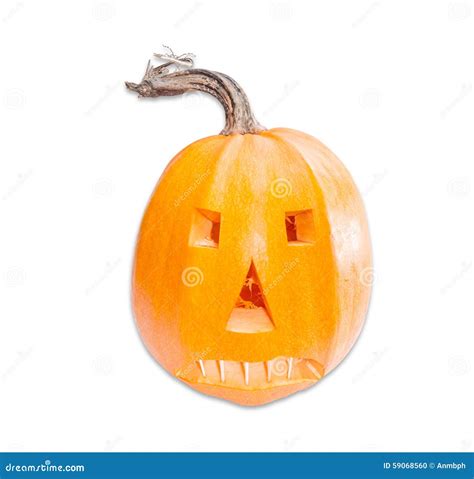 Hollowed-out Pumpkin for the Making of Jack-o -lanterns Stock Photo ...