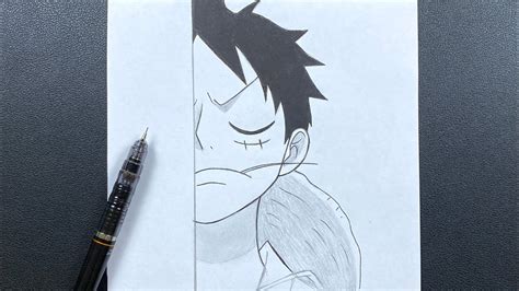 Luffy Face Drawing