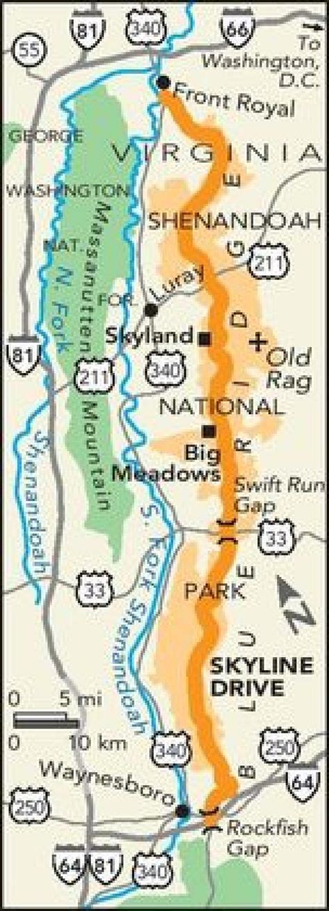 Skyline Drive Map Printable