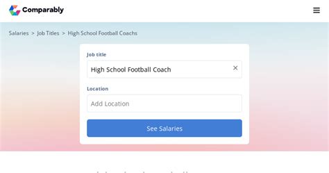 High School Football Coach Salary - November 2023