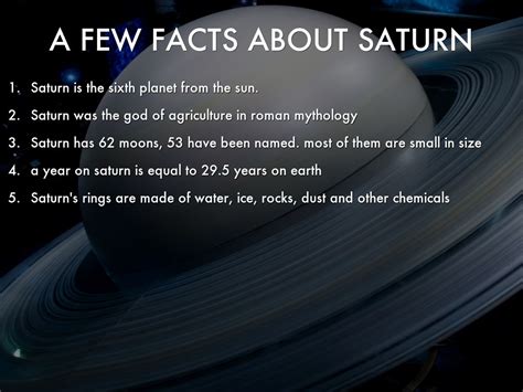 a few facts about saturn by daffychips