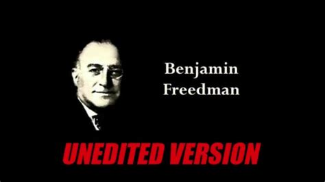 BENJAMIN FREEDMAN 1961 SPEECH UNEDITED VERSION | Speech, Youtube, Benjamin