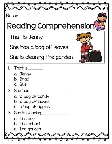 1st Grade Reading Comprehension Worksheets Printable PDF Worksheet Hero ...