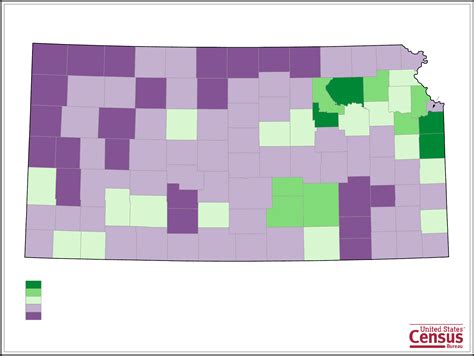 Kansas County Population Change Map Free Download