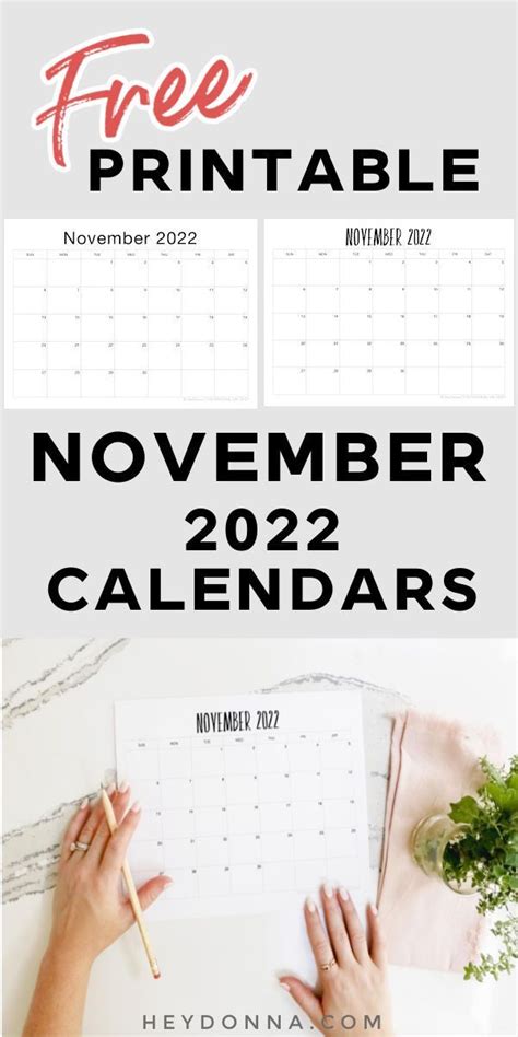 Printable November Monthly Calendar [ 2024 ] | Calendar, November ...