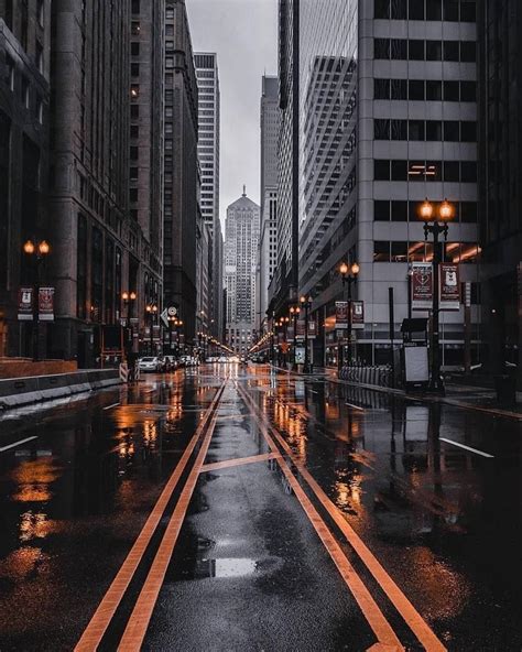 Rainy Day City Wallpaper