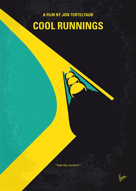 No538 My Cool Runnings Minimal Movie Poster Digital Art by Chungkong Art