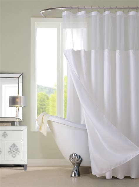 Complete Shower Curtain Set - 70x72 Polyester Shower Curtain with ...