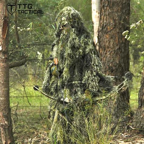 TTGTACTICAL Camouflage Sniper Ghillie Suit Yowie Sniper Tactical ...