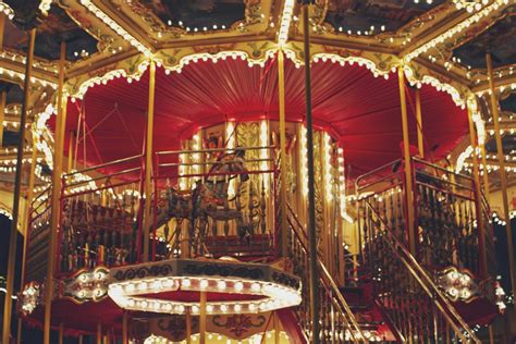 Carousels @ night | Circus aesthetic, Panic! at the disco, Red aesthetic