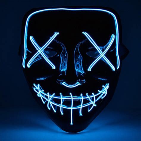 Halloween Leuchtende The Purge LED-Maske | yefa.de