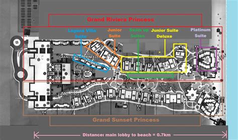 Grand Riviera Princess Resort - Map of room locations (same for Grand ...