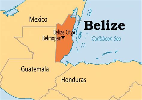 Belmopan Belize map - Map of belmopan Belize (Central America - Americas)