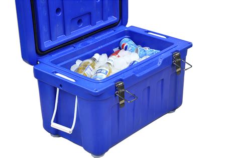 35 Liter Premium Blue Plastic Cooler Box for Fishing | Camping｜Hunting