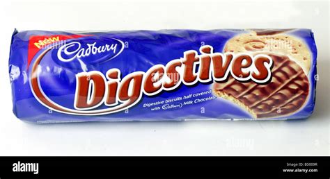 Pack of Cadbury Digestives biscuits half covered with Cadbury Milk ...