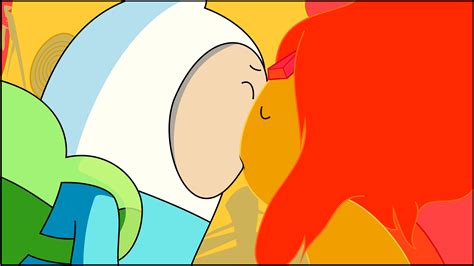 Finn and Flame Princess Kiss~ by blueblitzie on DeviantArt