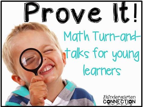 Prove It! Turn-and-Talk Math Circle Time Game - The Kindergarten Connection