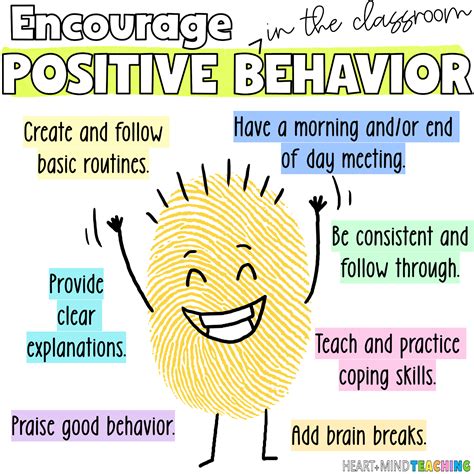 7 EASY Tips to Encourage Positive Behavior in the Classroom - Heart and ...