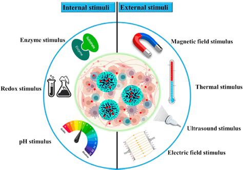 Internal and external stimuli are applicable in active drug delivery ...