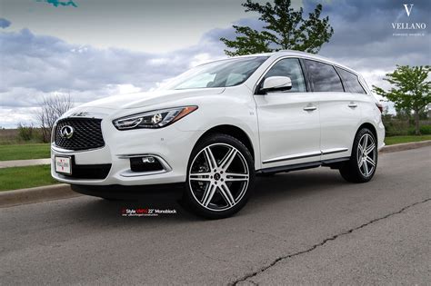 Imposing White Infiniti QX60 on 6 Spoke Split Wheels — CARiD.com Gallery