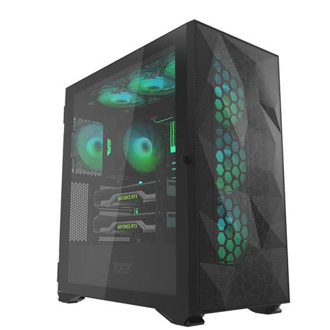 2020 Hot Sell Gaming Computer Case with Glass Mesh ATX MID Tower E-ATX ...