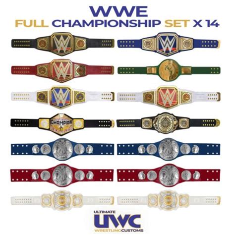 Mattel WWE NXT WWF Championship Champion Wrestling Belts Toy Figure ...