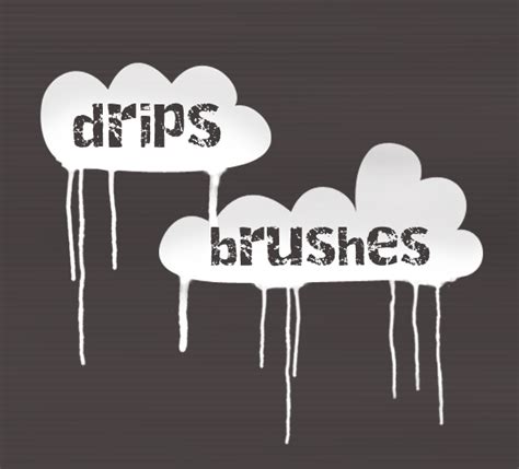 Drips Brush Set - Splat Photoshop Brushes | BrushLovers.com