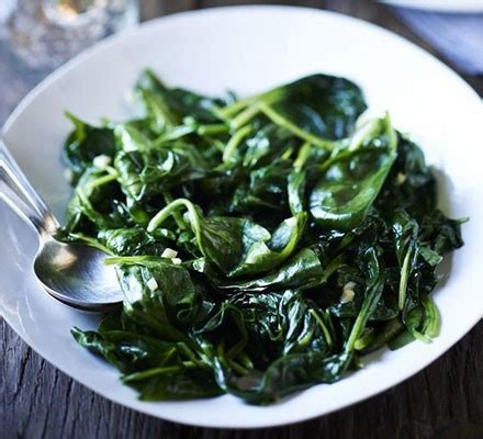 Wilted spinach with nutmeg & garlic recipe | BBC Good Food