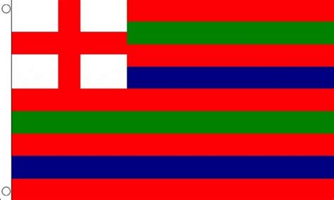 Striped Ensign Red/Green/Blue Flag (Medium) - MrFlag