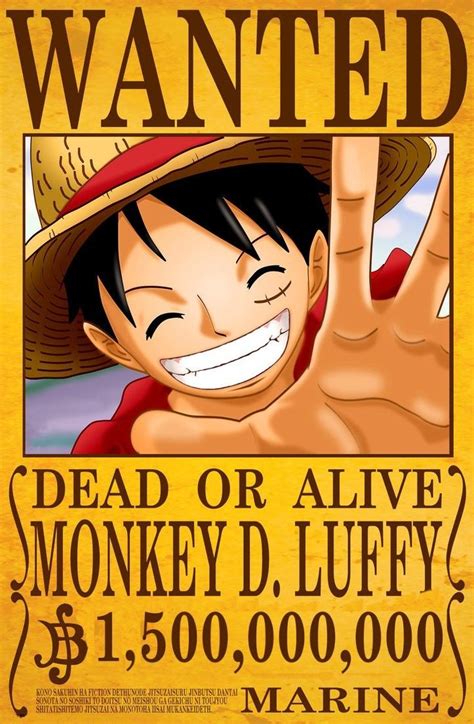 Monkey D. Luffy new reward One Piece Équipage, One Piece New World, One ...